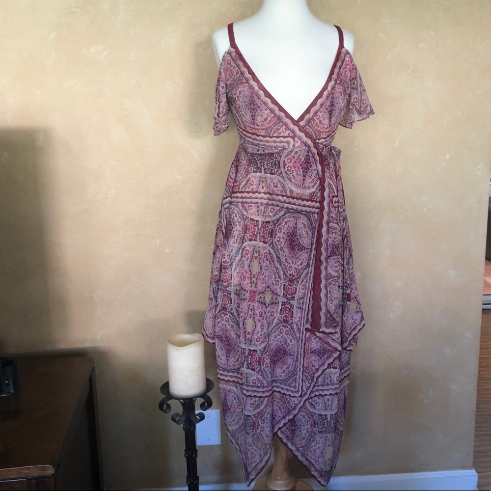 BCBG MAXAZRIA handkerchief hem dress